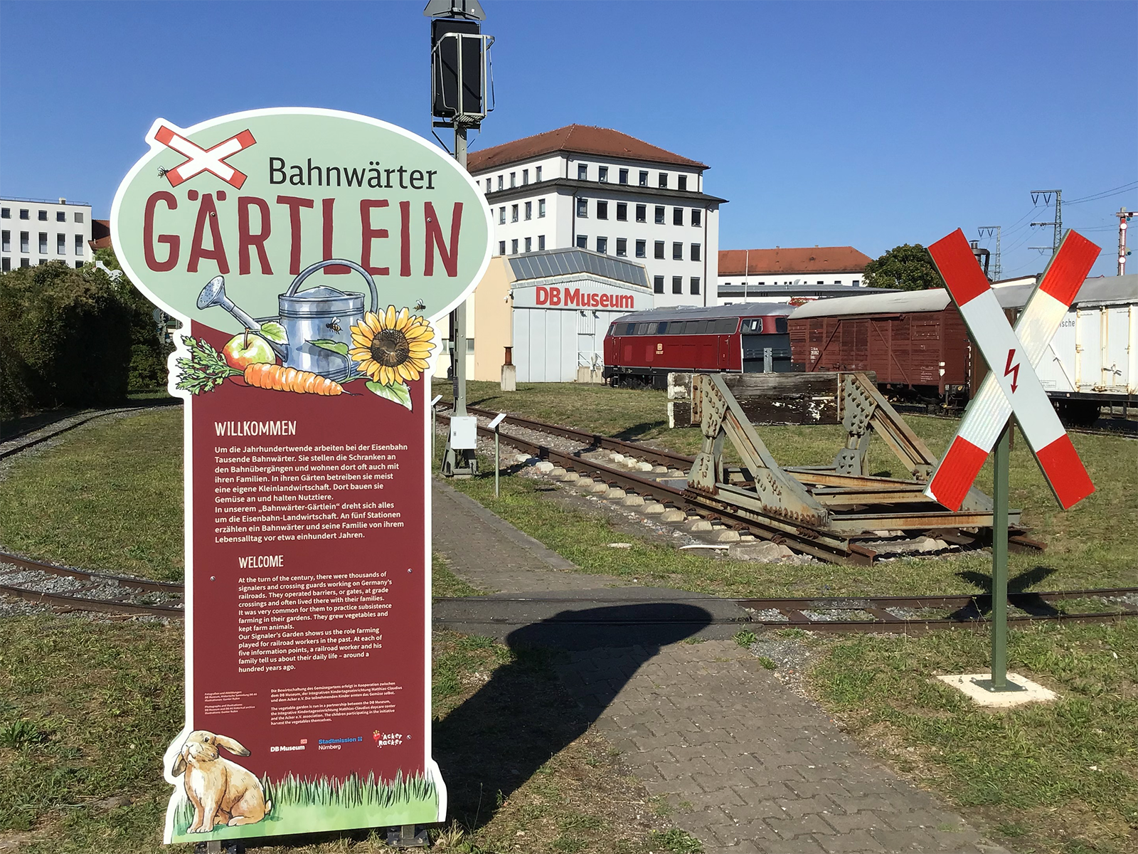 Infotafeln f&uuml;r das Bahnmuseum N&uuml;rnberg